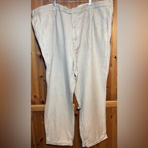 Tommy Bahama Linen & Silk boho beach casual dress pants relaxed fit men’s 52R